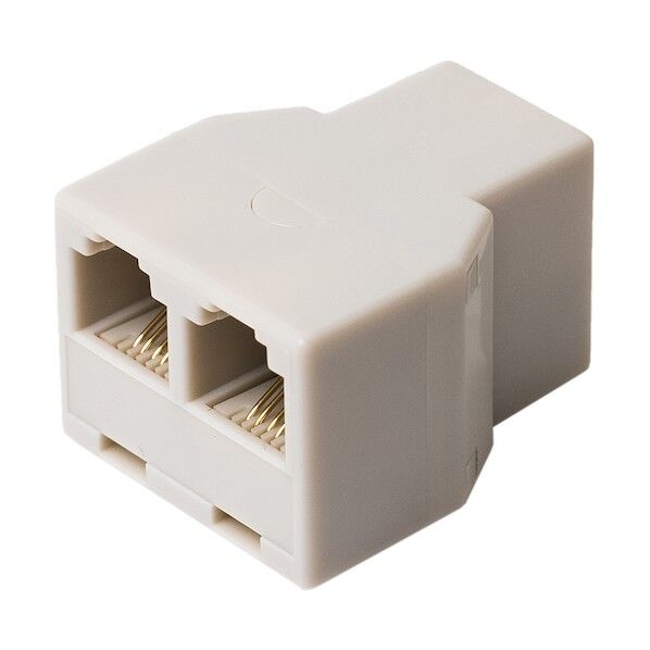 分配アダプタ 6極4芯 コード用 白 DA-41/WH 1個