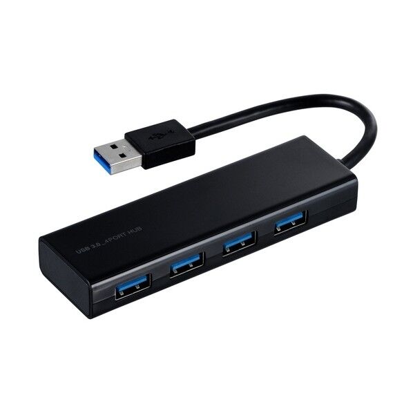 4ポートUSB3.0ハブ/ブラック UH-3034BK 1点