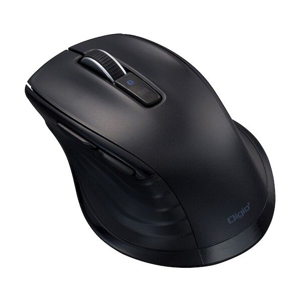 Bluetooth静音5ボタンBlueLEDマウス/ブラック MUS-BKF146BK 1点