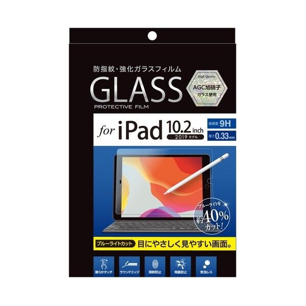 iPad10.2ガラス/光沢BLC TBF-IP19GFLKBC 1点