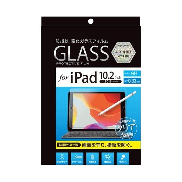 iPad10.2ガラス/指紋防止 TBF-IP19GFLS 1点