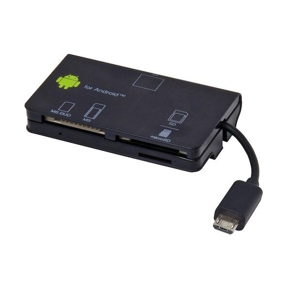 microUSBマルチカードリーダー/ブラック CRW-M5M57BK 1点