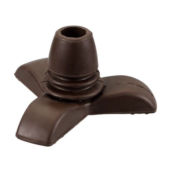 RQステッキ3点式つえ先ゴムLサイズ ブラウン RQS-GM3BR 1点...