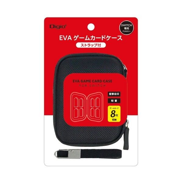 SWITCH用 EVAゲームカードケース/ブラック MCC-SWI04BK 1点...