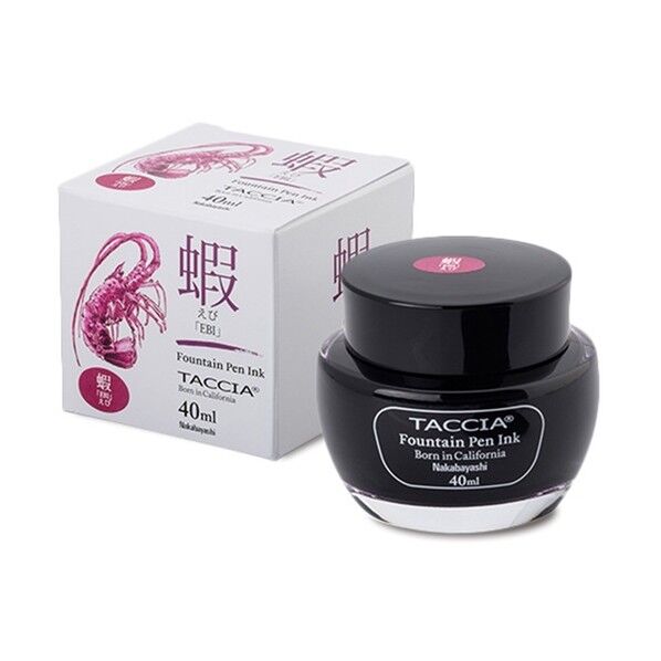 ナカバヤシ TACCIA万年筆用インク すなおいろ染料40ml/えび 40ml えび TFPI-WD40-07 1点...