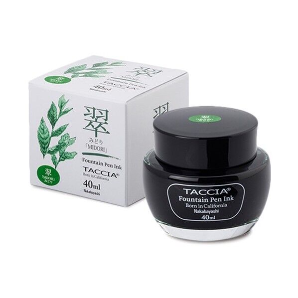 ナカバヤシ TACCIA万年筆用インク すなおいろ染料40ml/みどり 40ml みどり TFPI-WD40-12 1点...