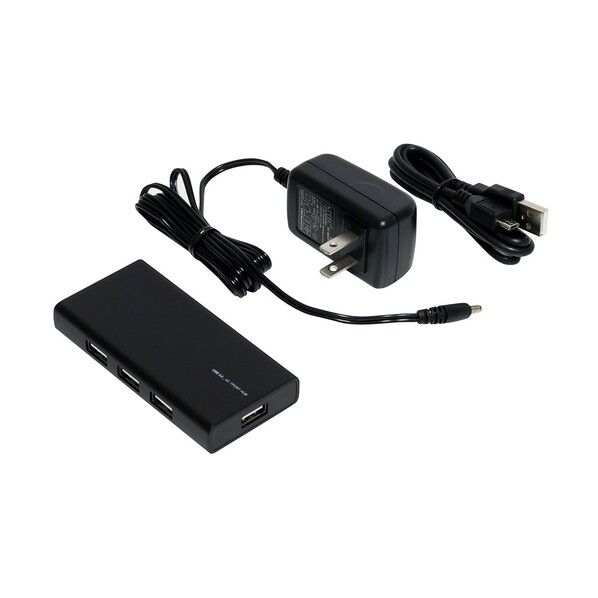 USB2.0AC7ポートハブブラック UH-2434BK 1点