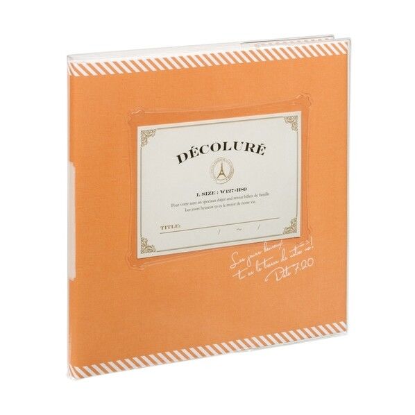 かける～の台紙アルバムデコルーレ/M/イエロー