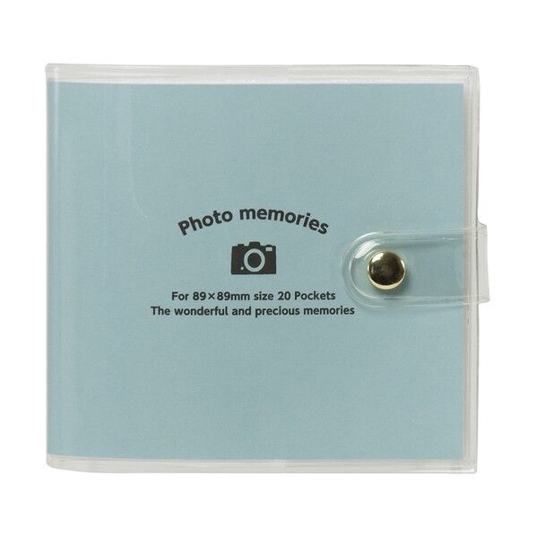 カバーポケットアルバム 89201 アクアブルー PV89-201-1 1点
