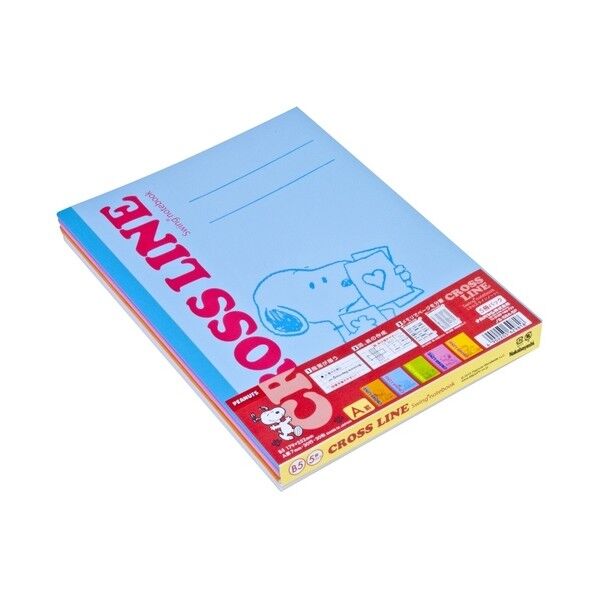 クロスラインノート/スタンダード/ピーナツツ/5冊パック S-58A-5P 5冊