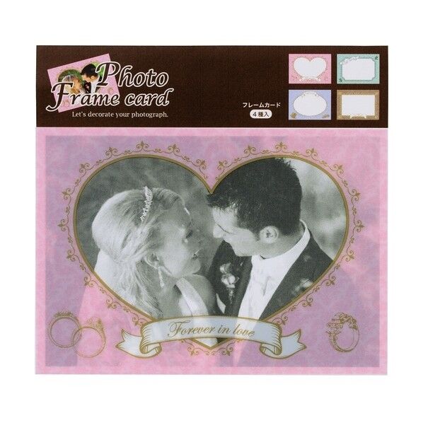 フォトフレームカード ウェディング PFC-302-6 4枚...
