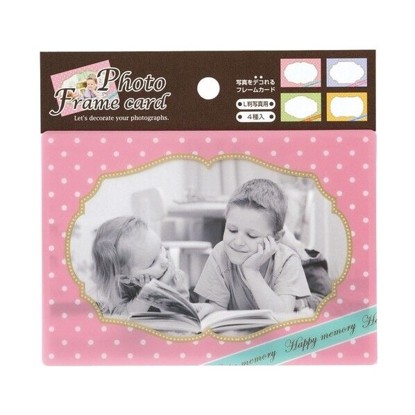 フォトフレームカード ドット PFC-302-1 4枚...