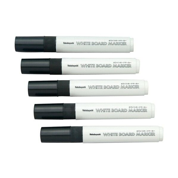 ホワイトボ-ドマ-カ-黒/5本セット