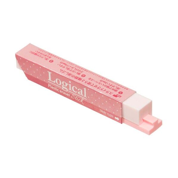 ロジカル 消しゴム スティック 単品 袋入 ピンク ERA-M002-1P-P 1点