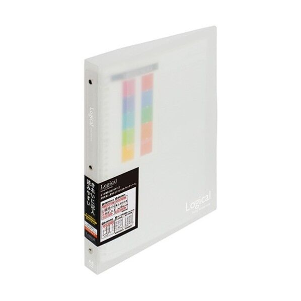  ロジカルバインダーノート A4ワイト クリア BN-A402A-C 1点...