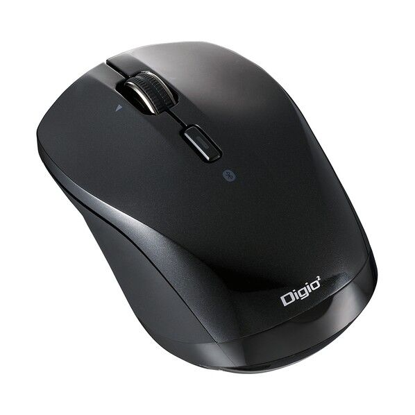 高速スク小型BT静音3ボタンBlueLEDマウス/ブラック MUS-BKT163BK 1点