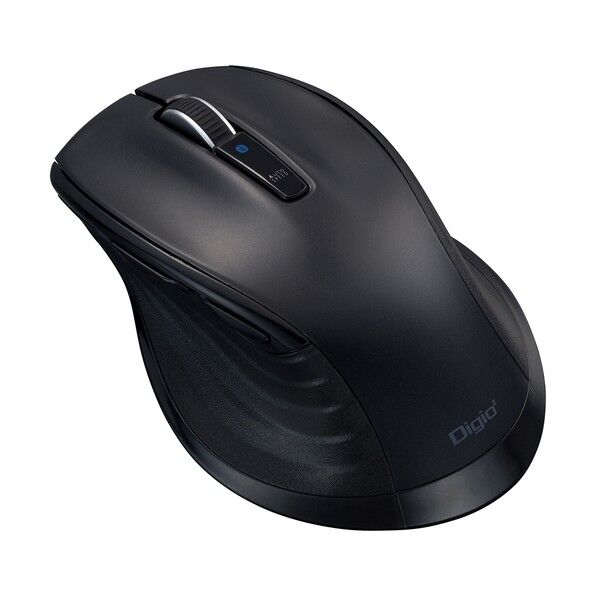 大型Bluetooth静音5ボタンBlueLEDマウス/ブラック MUS-BKF149BK 1点...