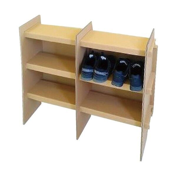 段ボールシューズラック/ナチュラル NDS-101NA 1個...