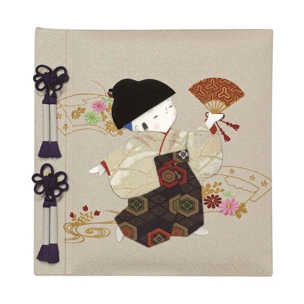 フエルアルバム誕生用100年台紙 京人形 男の子