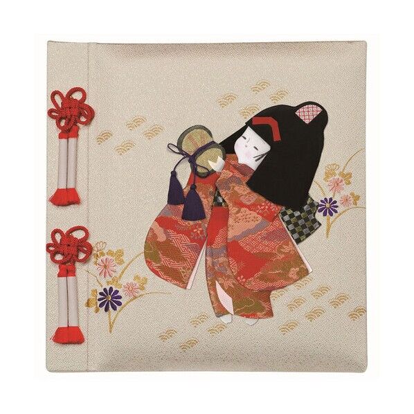 フエルアルバム誕生用100年台紙 京人形 女の子