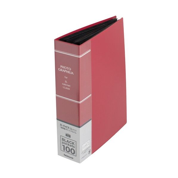 フォトグラフィリア2L判1段100P/レッド
