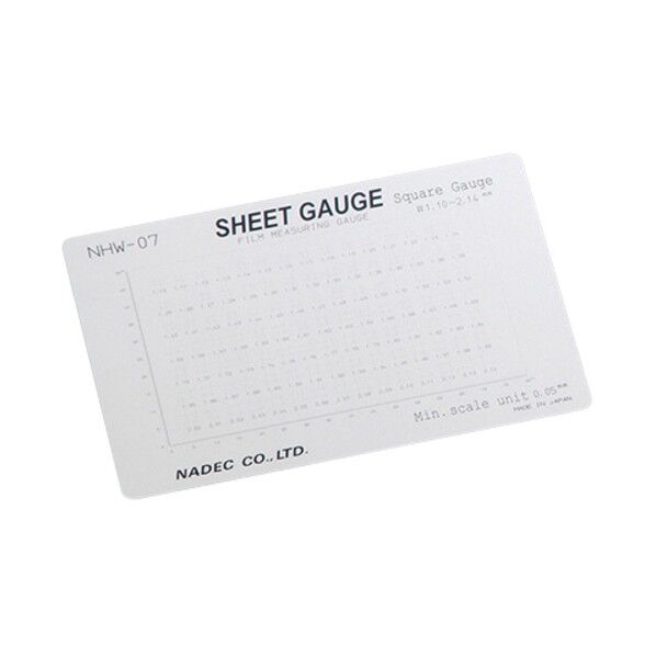 顕微鏡用スケール シートゲージ スクエアゲージ NHW-07 1枚