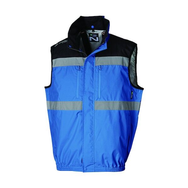 NC-1072 Nクールウェア 反射材ベスト 上部ファン (服 L) ブルー・チタン・タチエリ 8214466 1点