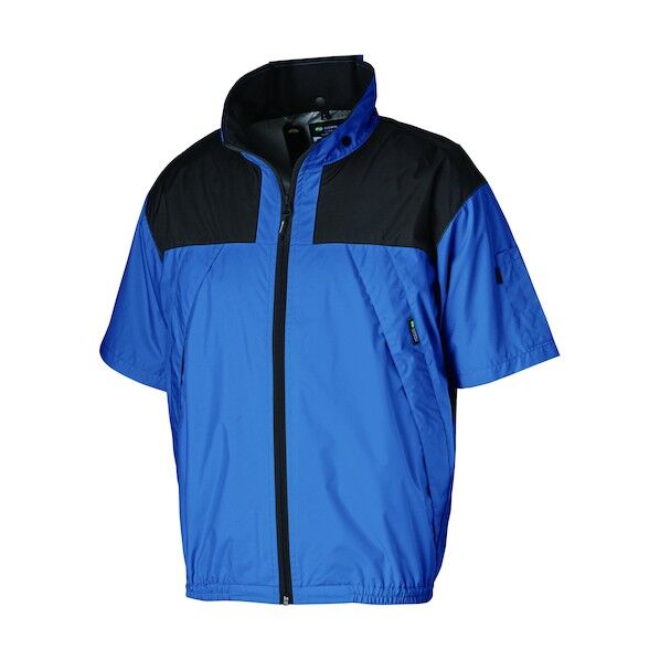 ND-1122 Nクールウェア 上部ファン(半袖) (服 2L) ブルー・チタン・タチエリ 8214495 1点