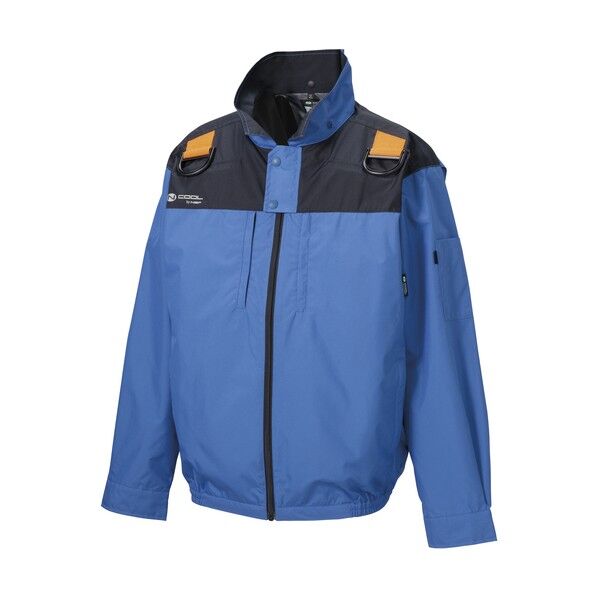 空調服 NA-1152 Nクールウェア 上部ファン フルハーネス(服2L)ブルー･チタン･タチエリ