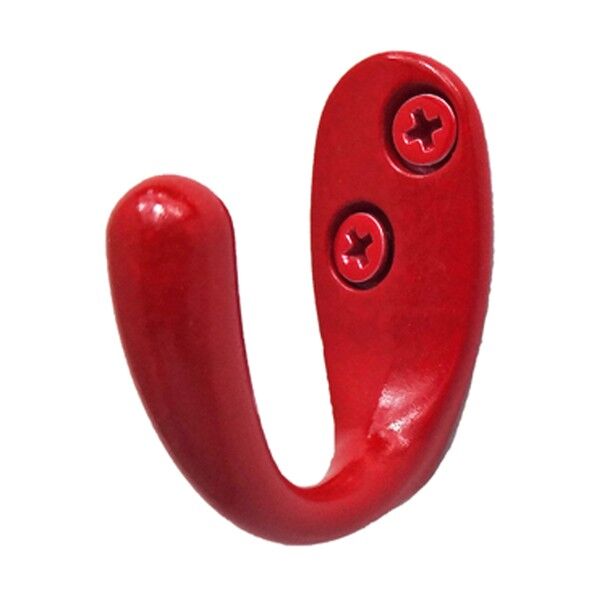 プラスチックSフック8×245mm赤色