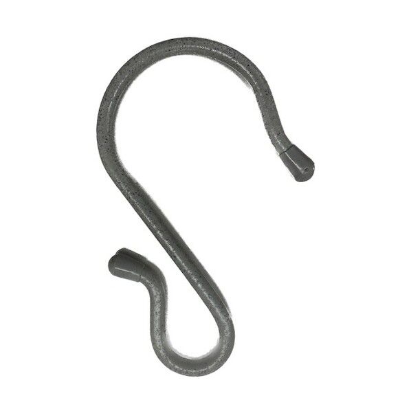 ニッサチェイン(NISSA) 単管用フックS型 鉄ビニコートストーングレー 仕上径6mm(線径5mm) 130mm ISH-130VN 20個