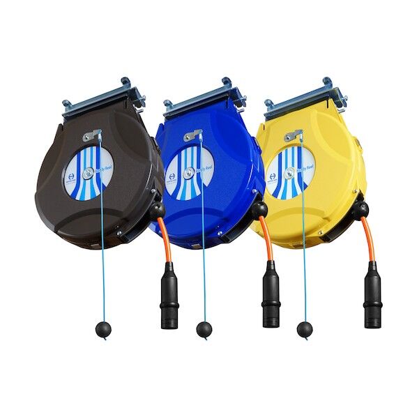  ハンディーエアーリール(ブレーキ付) ホース内径6.4×外径10mm 黄 HAP-215JS-Y 1点...