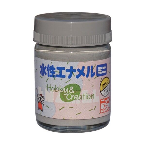 ニッペホーム 水性エナメルミニ 25ml グレー HSB003-25 0.025L グレー 49365320 0