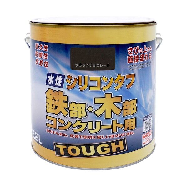 水性シリコンタフ ブラックチョコレート 3.2L 4976124093364 1点