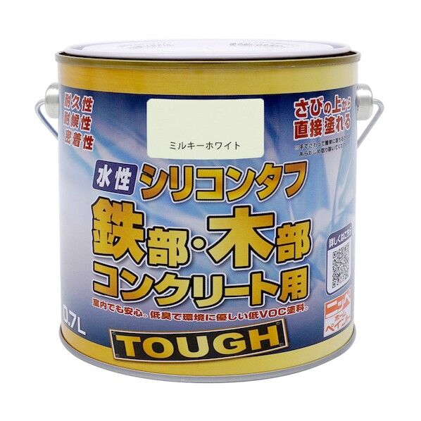  水性シリコンタフ ミルキーホワイト 0.7L 4976124092640 1点...