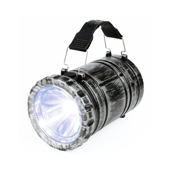 懐中電灯にもなるLEDランタン シルバー DLB-004LTDS 1点