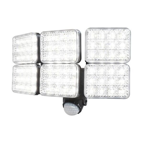 LEDソーラーセンサーライト6灯式 極