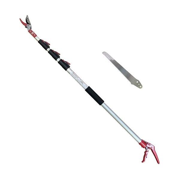 収納に便利な伸縮式高枝切鋏3.5m