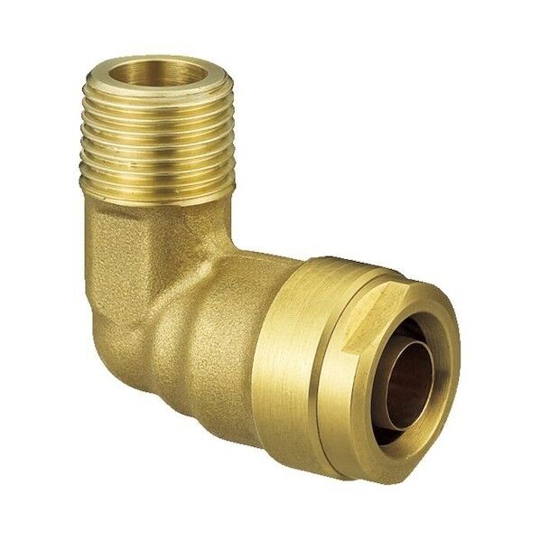 製作所 ダブルロックジョイント WL1型 エルボテーパおねじ(黄銅) R3/4×13A WL1-2013-S 1点