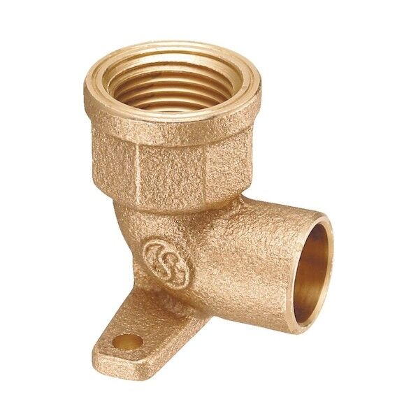 製作所 座付水栓エルボ Rp1/2×Φ22.22 日本水道協会認証登録品 PD-007-S 1点