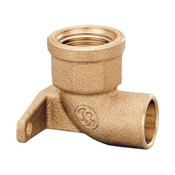 製作所 座付水栓エルボ(逆座) Rp1/2×Φ15.88 日本水道協会認証登録品