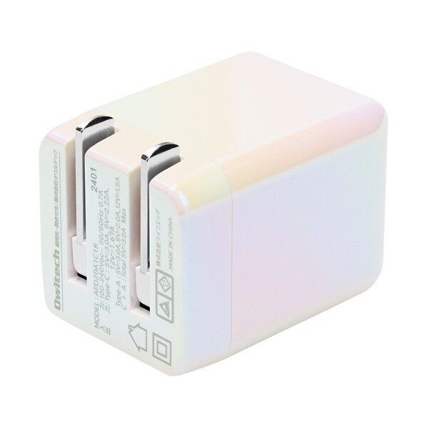 PD20Wで超速充電可能きらきら可愛いオーロラカラーのAC充電器 OWL-APD20A1C1R-AU...