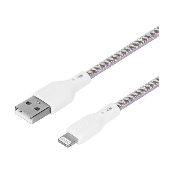 きらきら可愛い オーロラカラー 急速充電2．4A/データ転送対応 Lightningケーブル