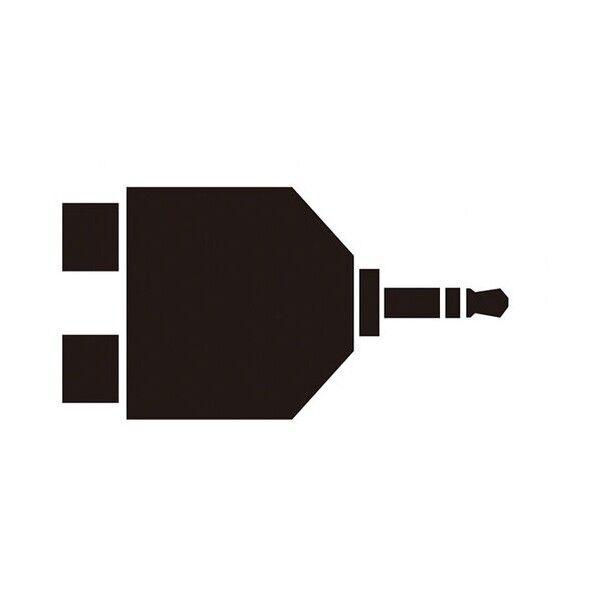 変換プラグ ピンジャック(L、R)ーステレオミニプラグ