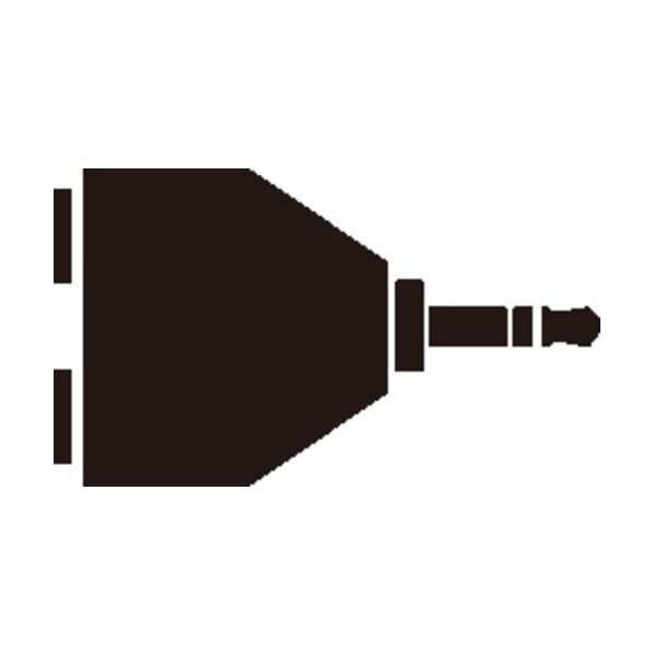 分配プラグ ステレオミニジャックX2ーステレオミニプラグ