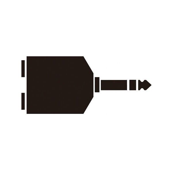 分配プラグ ステレオ標準ジャックX2ーステレオ標準プラグ