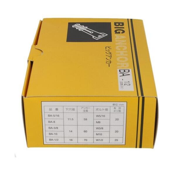 パーツハウス ビッグアンカー 49-997 BA-1/2B 20入 オールアンカー(芯棒打込み式) 1本