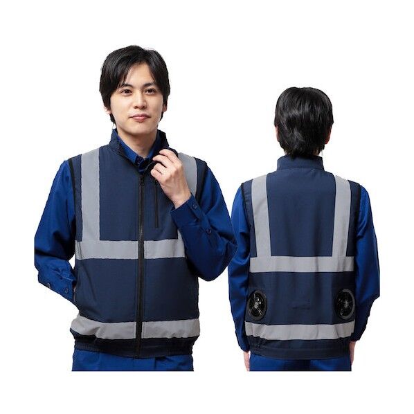 空調安全ベスト(ウェアのみ) 30226 ネイビー3L 30226-3L 1着