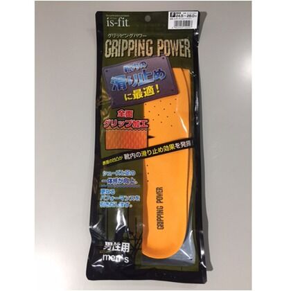 グリッピングパワーインソール オレンジ 24.5～28㎝ 0297 1