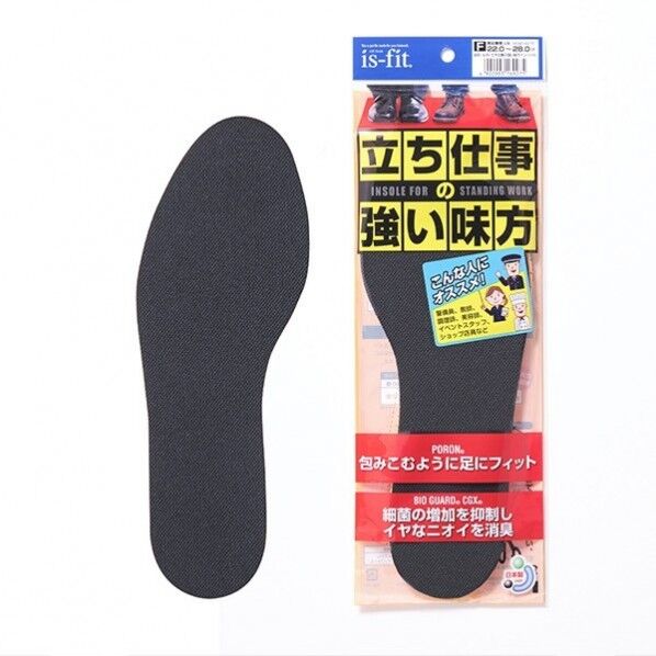 立ち仕事の強い味方インソール